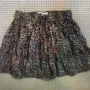 Leopard Print Kids Skirt